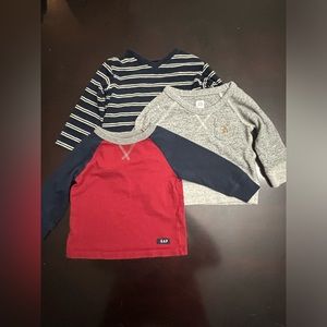 Baby Gap Bundle lot x3 tops for 12 Months